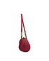 Matelasse Bowling Bag, £295, Handbags, Pink, Leather, Side view